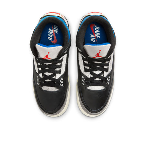 Air Jordan 3 Retro OG 'Rare Air' (GS) - Black/Chile Red