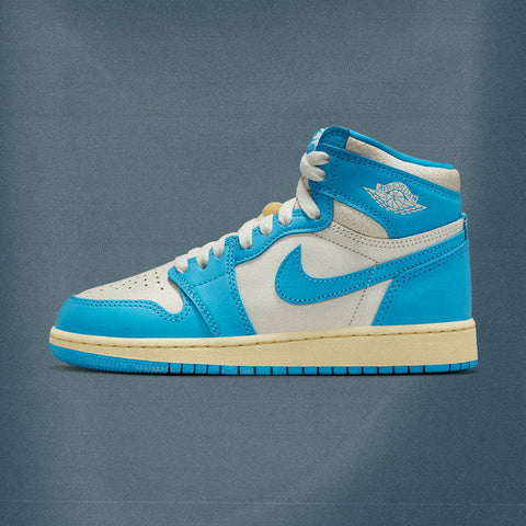 AIR JORDAN 1 RETRO HIGH OG 'UNC REIMAGINED' (GS) - DARK POWDER BLUE/SAIL