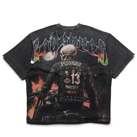 Godspeed Biker Nation Tee - Grey Wash