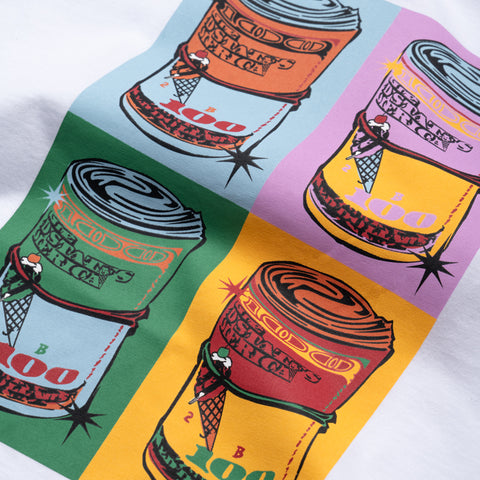Ice Cream Warbucks Tee - White