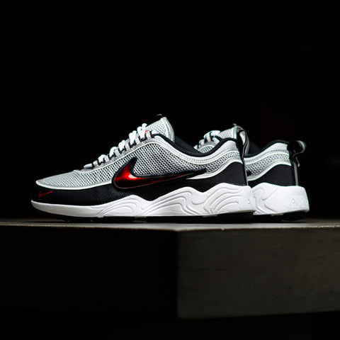 NIKE AIR ZOOM SPIRIDON SP - METALLIC SILVER/SPORT RED