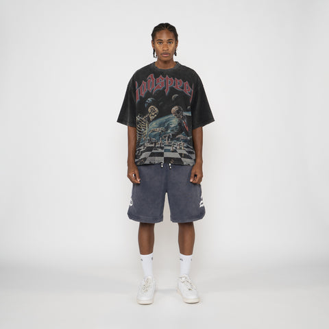 Godspeed New York Checkmate Tee - Black Wash