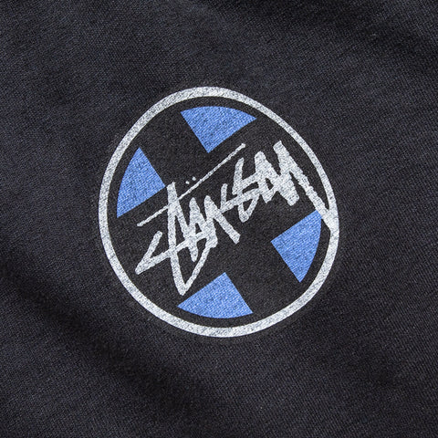 Stussy Cross Dot Pigment Dyed Tee - Black