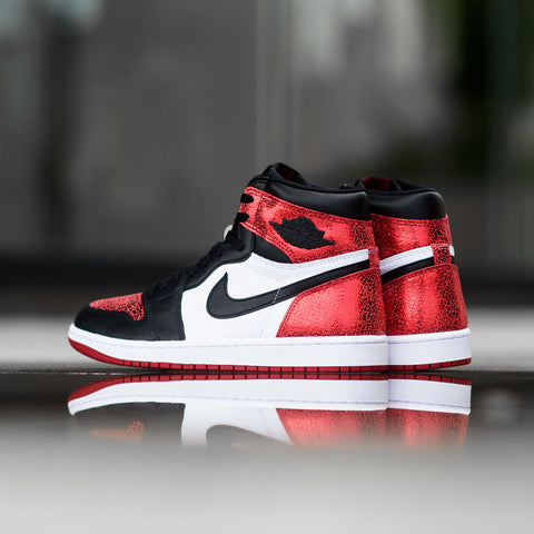 WOMEN'S AIR JORDAN 1 RETRO HIGH OG 'RUBY' - VARSITY RED/BLACK